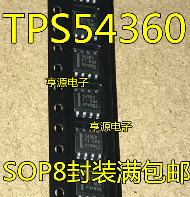 5 шт./лот TPS54360 TPS54360DDAR 54360 лапками углублением SOP 8|Замыкатели| |
