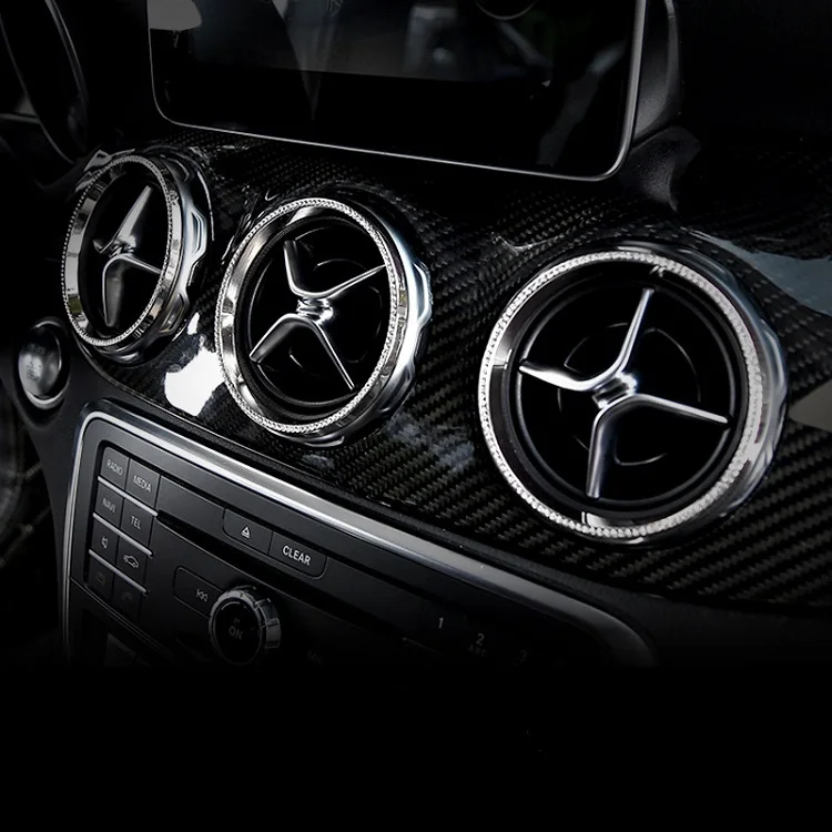 Silver Внутренняя отделка автомобиля алмаз для Mercedes-Benz аксессуары GLA200 CL220 cl260 cl200 Benz автомобиль свет Трансмиссия дизайн - Название цвета: Silver