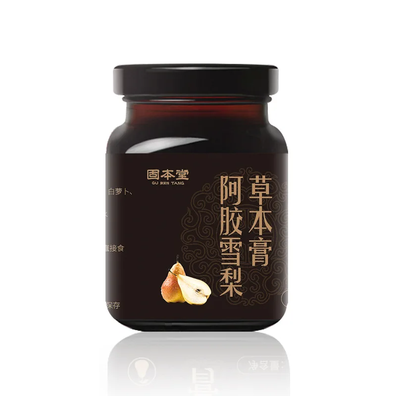 

Gubentang Ejiao Pear Herbal Cream Crystal Sugar Red Dates Honey Pear Cake Chong Health Cream 540 Days Cfda