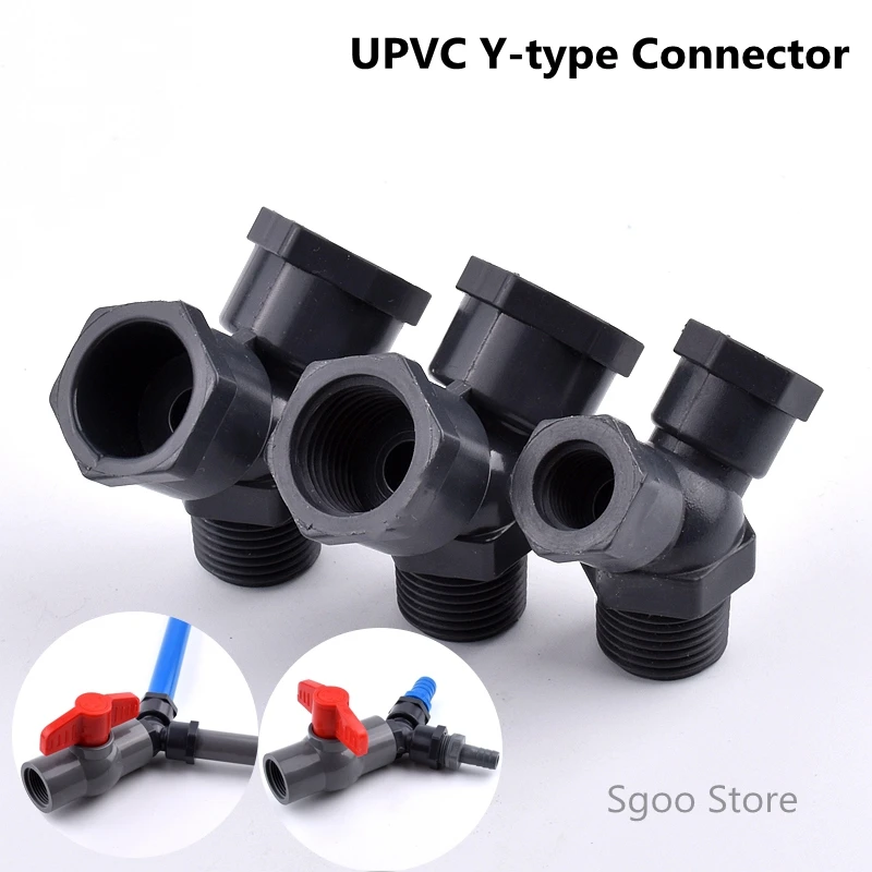 1 шт. 1/2 ''-20 мм/1/2''-1/4 ''/1/2''-1/2 ''UPVC тройник y-типа разъем садовые