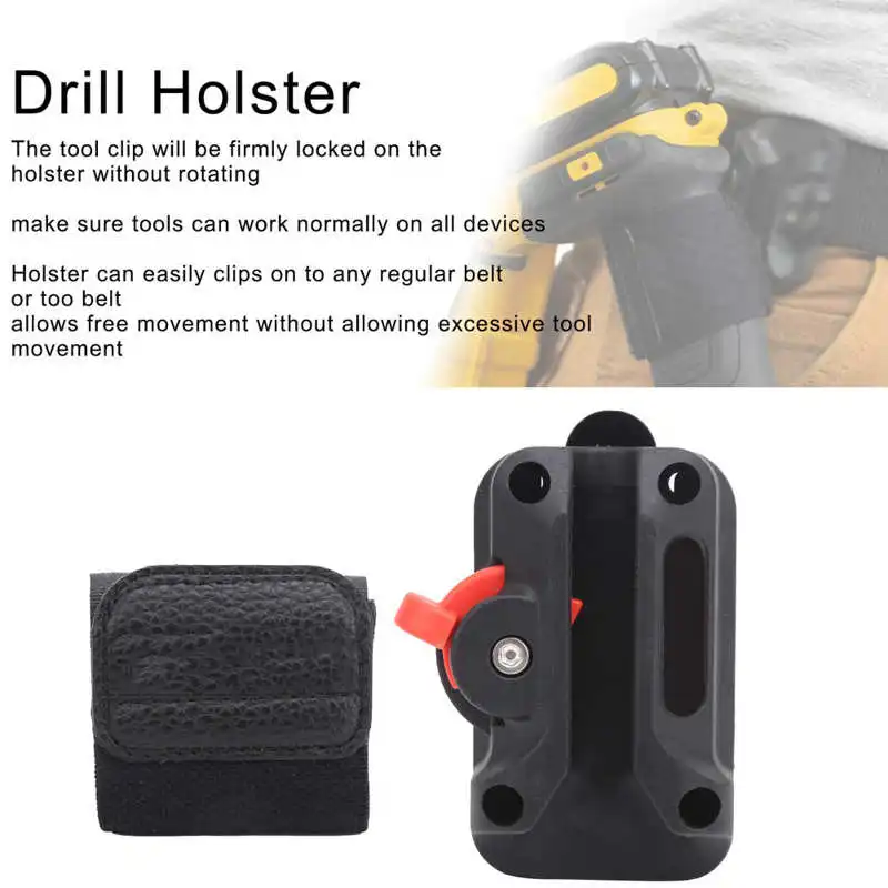 

Universal Belt Buckle Tool Holder Holster Hanging Hook for Drill Drivers Reciprocating Saws