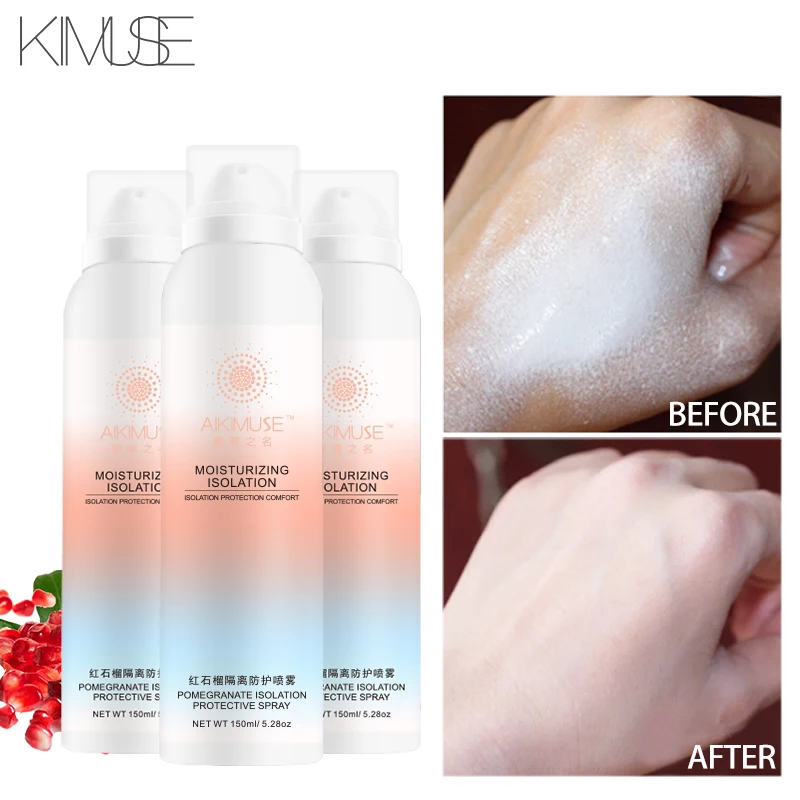KIMUSE красный гранат отбеливающий Солнцезащитный спрей SPF50 + увлажняющий