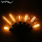 Ретро лампа Эдисона E27 220V 110V 40W ST64 G80 G95 T10 T45 диммируемая Ampoule винтажная лампа накаливания лампа Эдисона