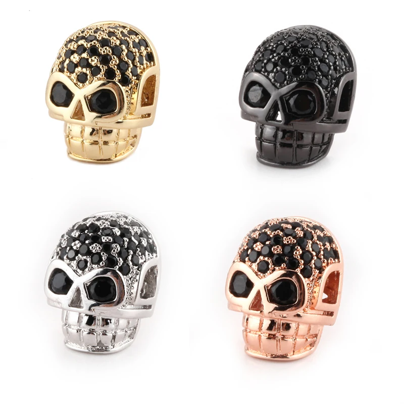 Бусины в форме черепа для расходных материалов изготовления ювелирных изделий
