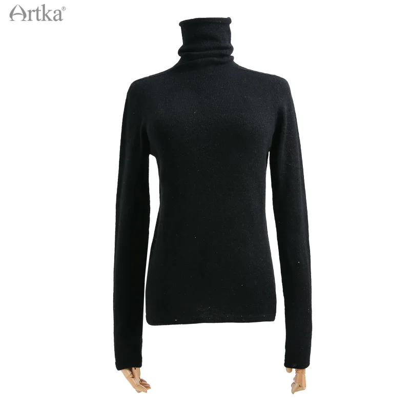 Женский трикотажный шерстяной свитер ARTKA разноцветный элегантный Мягкий из