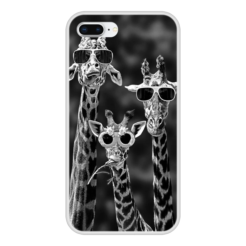 Чехол для Apple iPhone 8 plus мягкий силиконовый чехол телефона из ТПУ с узорчатым