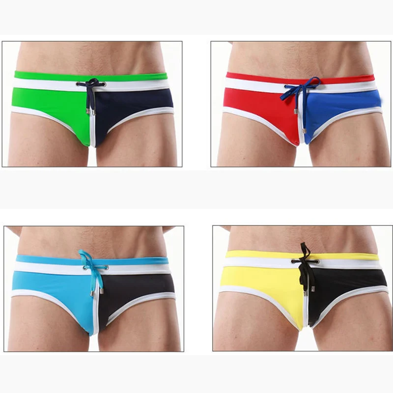 

Men Swimwear Bikini Swimsuit Gay Man Patchwork Swimwear Mens Swim Wear Board Shorts Swim Shorts Low Rise Swimming Briefs BHD2