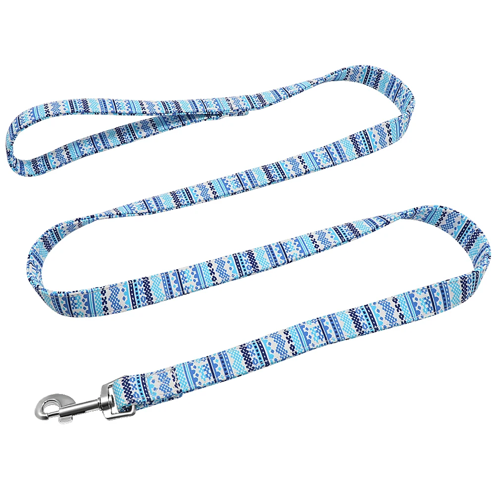 4 фута нейлоновый поводок для собаки напечатанный ПЭТ свинец Веревочный Поводок для маленьких средних больших собак чихуахуа, Питбуль 120 см поводок для домашних животных