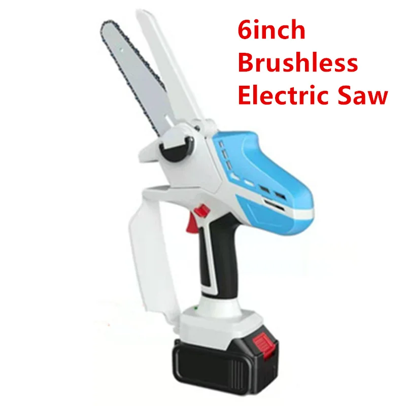 

Brushless Motor Rechargeable Small Lithium Electric Saw Logging Pruning Tool High Power Mini Chain Saw