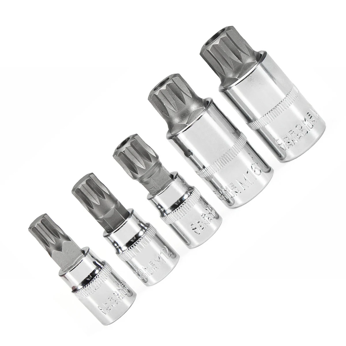 

10Pcs/kit XZN 12 Point MM Triple Square Spline Bit Socket Set Tamper Proof Case