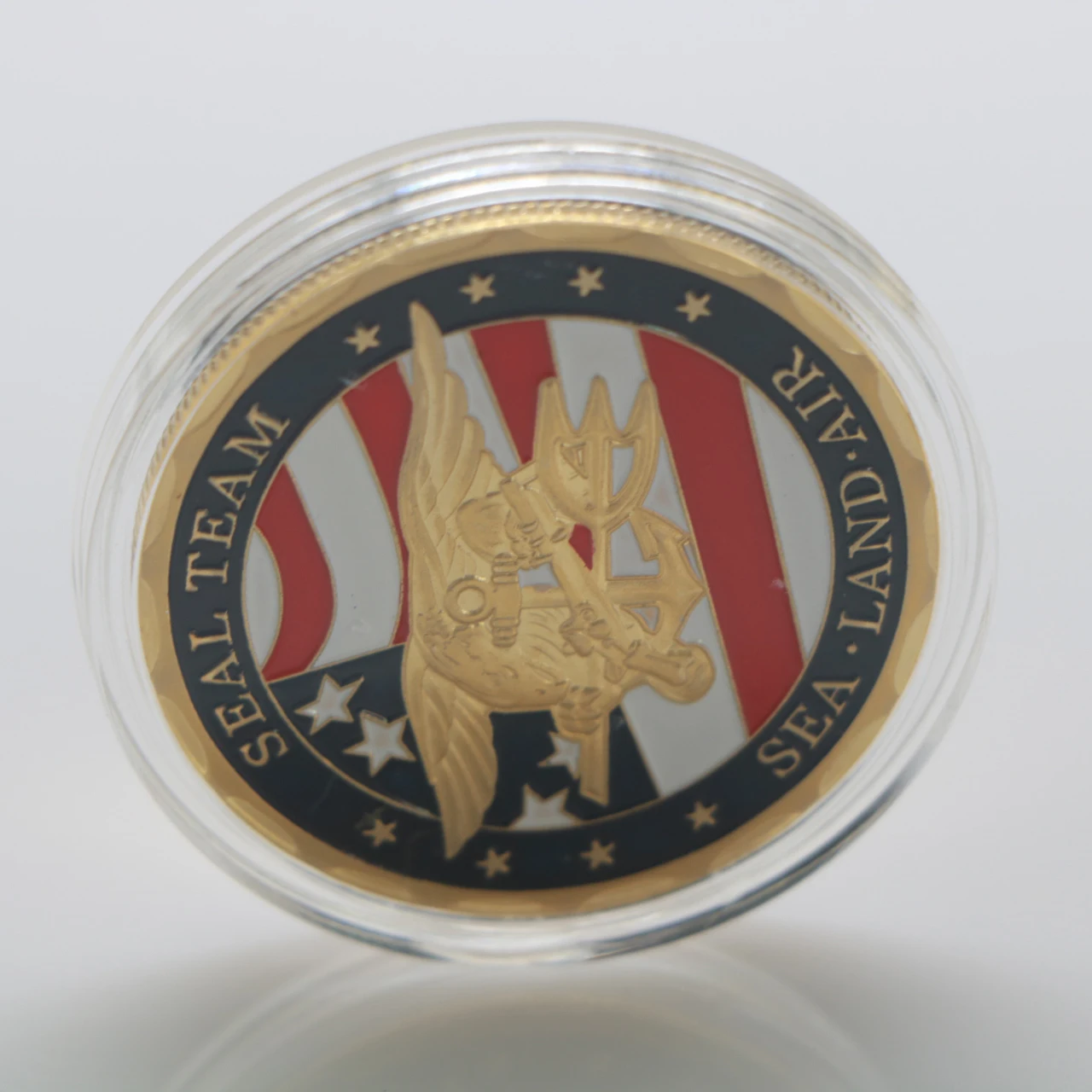 США армия морская земля воздушные уплотнения команда позолоченные монеты