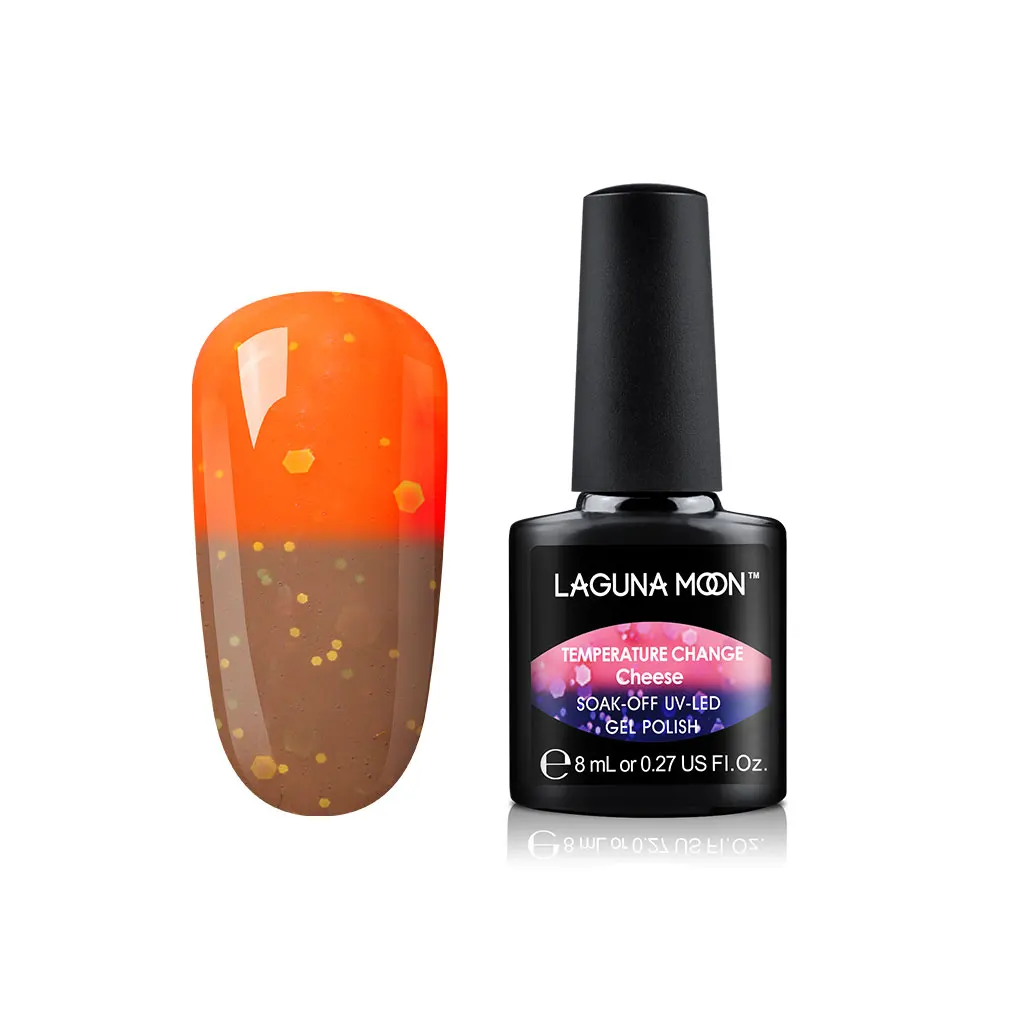 Lagunamoon 8ml Cheese Change Color UV Gel Nail Polish Temperature Change Color Soak Off Nail Art Varnish Gellak Hybrid Lacquer - Цвет: 8