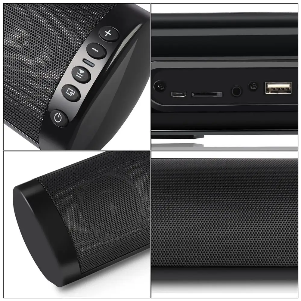 Беспроводная bluetooth колонка звуковая панель для ПК музыкальная стереозвуковая с