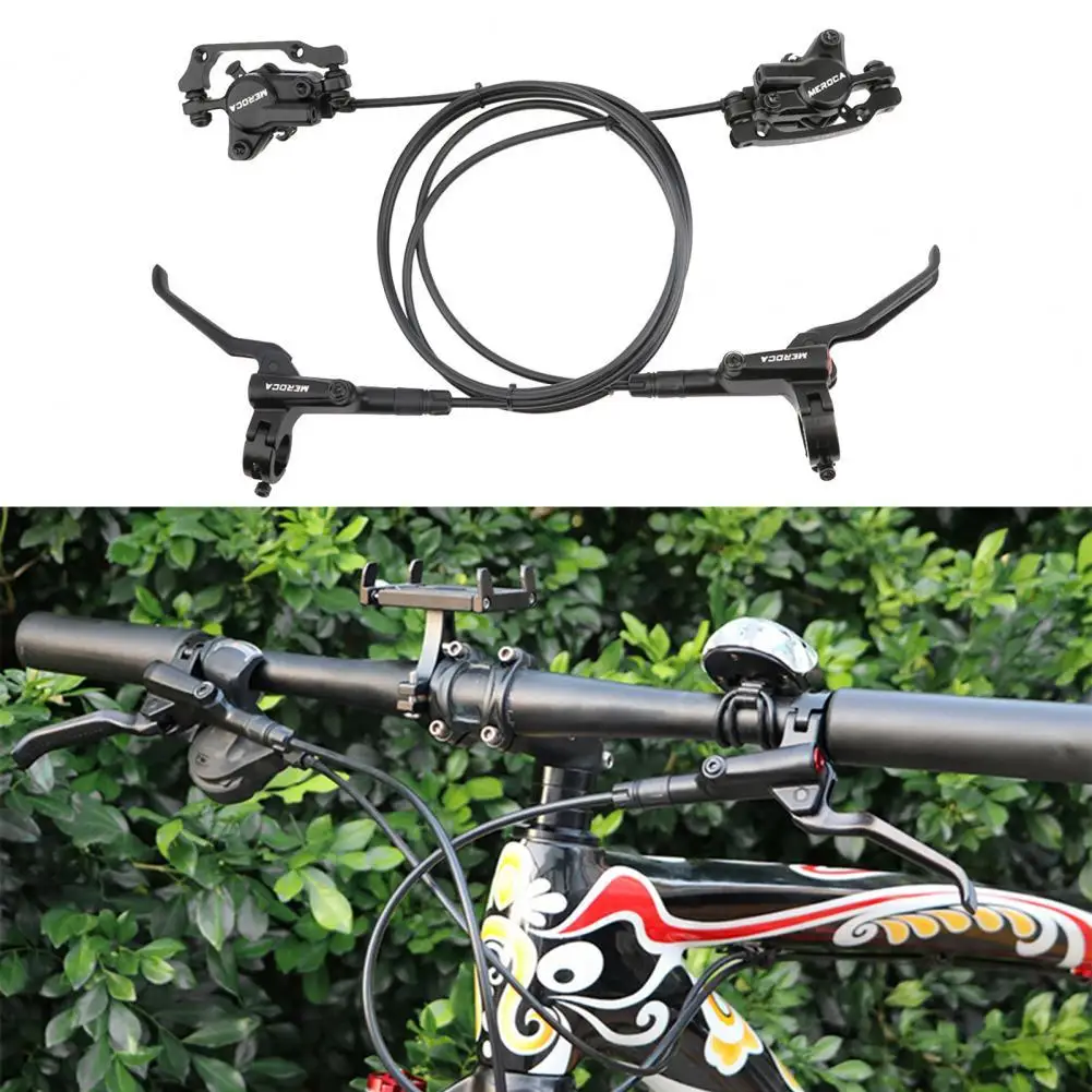 

Hydraulic Disc Brakes High-sensitivity Wear Resistance Water-proof MTB Road Bike Rear Disc Brake Levers Rotors Kit for Bicycle