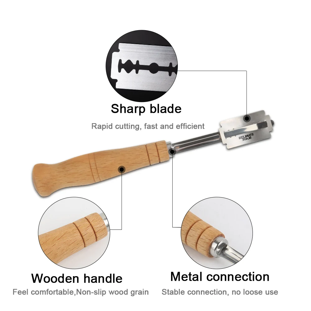 Пластиковые/деревянные инструменты для хлеба скребок нож хлеба/слайсер/резак