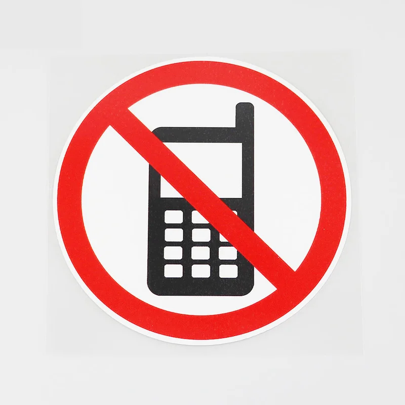 

11.7CMX11.7CM No Phone Calls Are Allowed Here PVC Water Proof Decal Car Decoration Sticker Graphical
