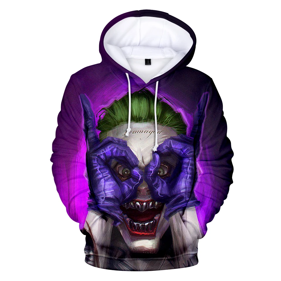 

Newest haha joker 3D Hoodies Men/Women Printed Warm Harajuku Cool haha joker Men's Hooded Sweatshirt Pullovers