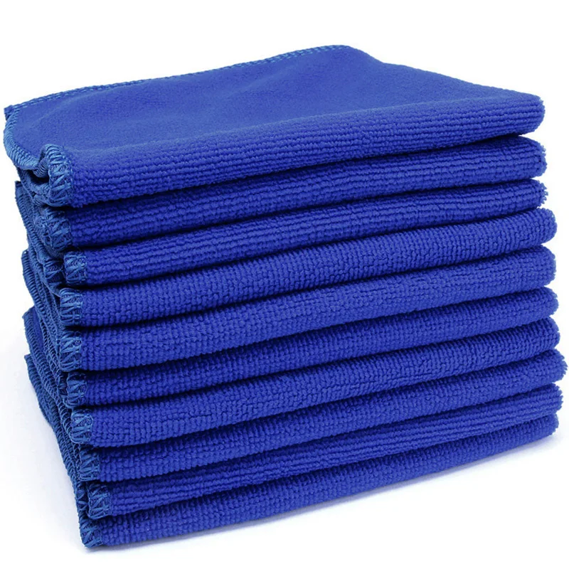 

10 Pcs Microfiber Kitchen Wash Auto Car Home Dry Polishing Cloth Cleaning Towel