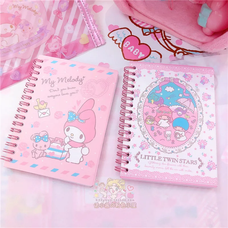Kawaii мультяшный портативный блокнот в спирали с твердой обложкой карманный