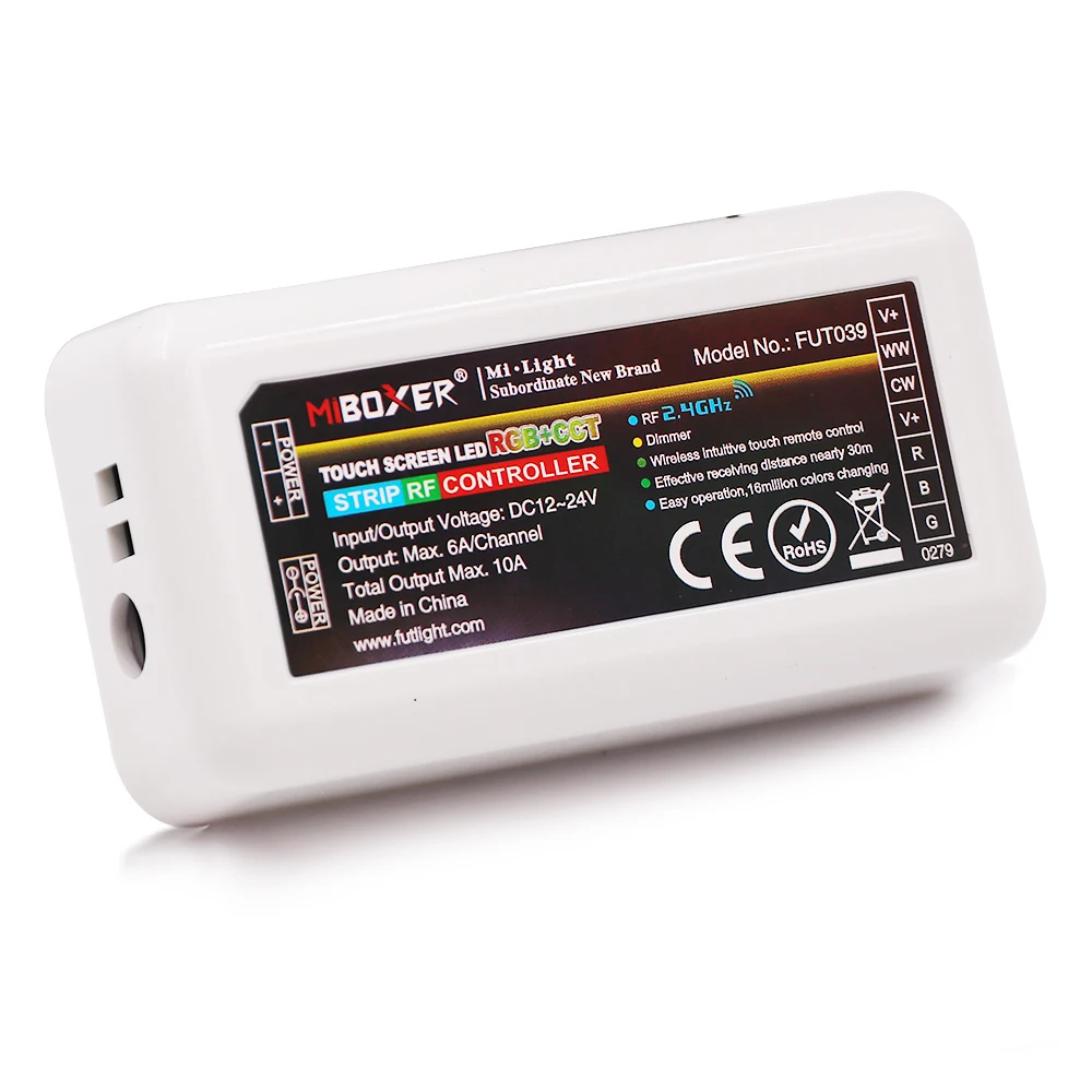 Mi светильник Wifi ibox RGBWW RGB+ CCT контроллер цветовая температура регулируемый светодиодный диммер 4 зоны RGBW РФ Пульт дистанционного управления группа
