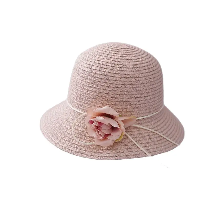 

Summer Parent -Children Floral Sun Hat Mother and Doughter Princess Casual Cute Seaside Beach Vacation Travel Straw Cap