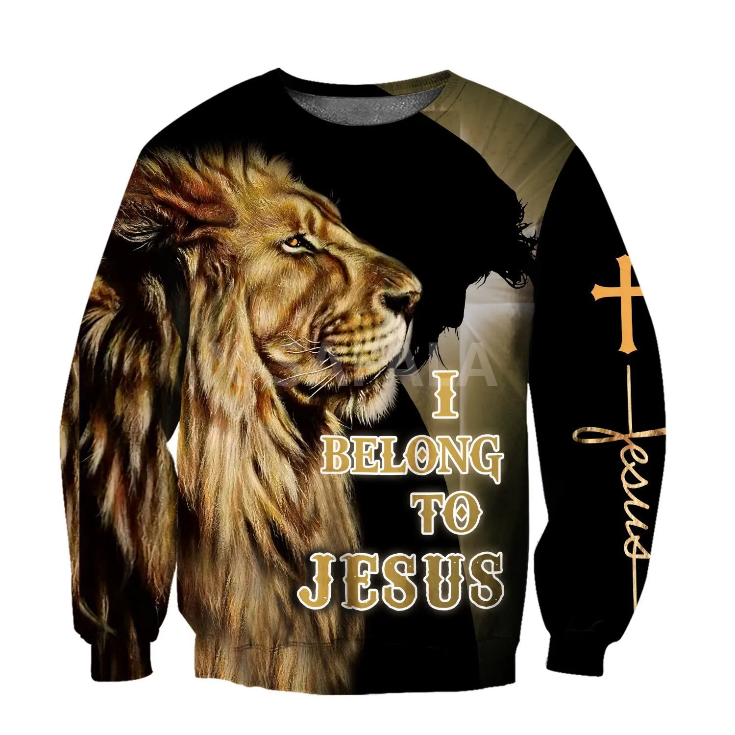 

Animal Lion love Jesus 3D Print Spring Autumn Hoodie Man Women Harajuku Outwear Zipper Pullover Sweatshirt Casual Unisex1
