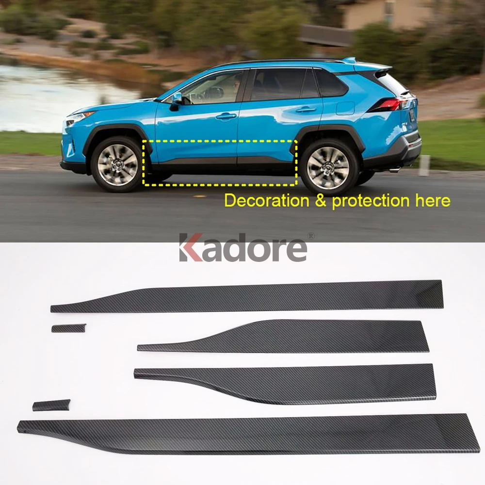 Для Toyota RAV4 RAV 4 хромированная Боковая дверь корпус молдинг линия крышка отделка протектор украшения внешние аксессуары