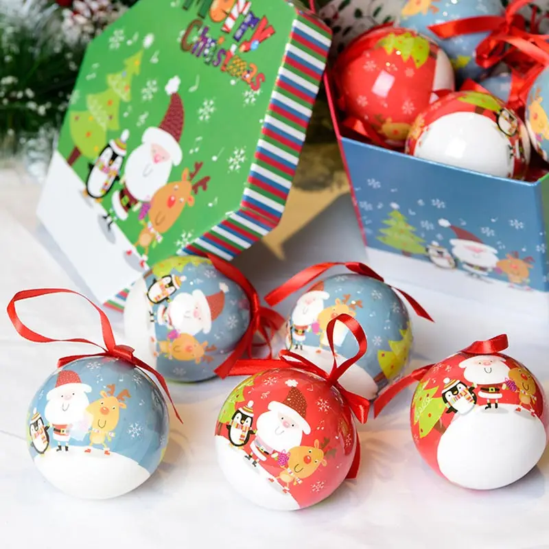 

Новогодняя елка, подвесной шар, украшения «сделай сам», гальваническая окрашенная пенопластовая наклейка, набор шариков, украшения для рож...