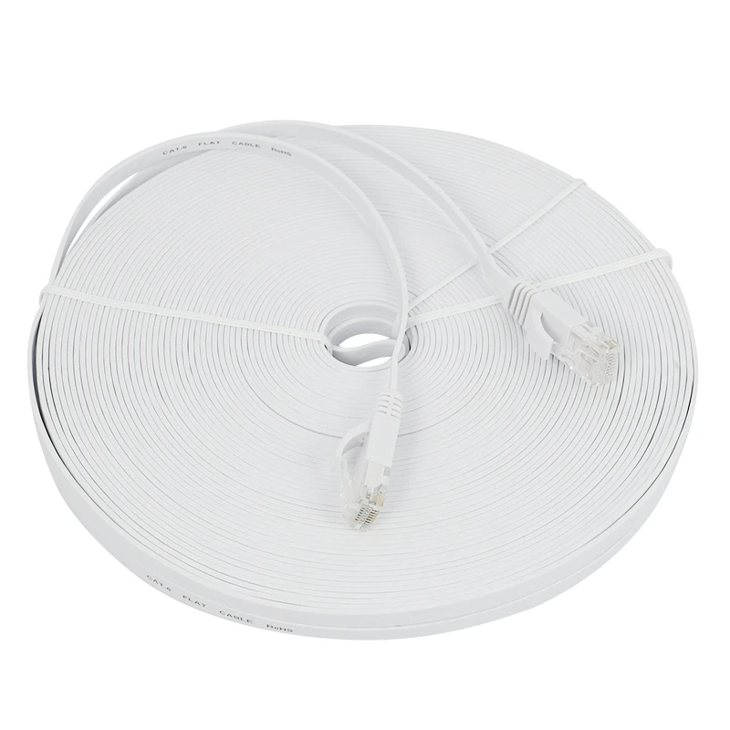 Ethernet-Кабель Cat 6 100 футов (30 метров) плоский тонкий длинный Интернет-кабель