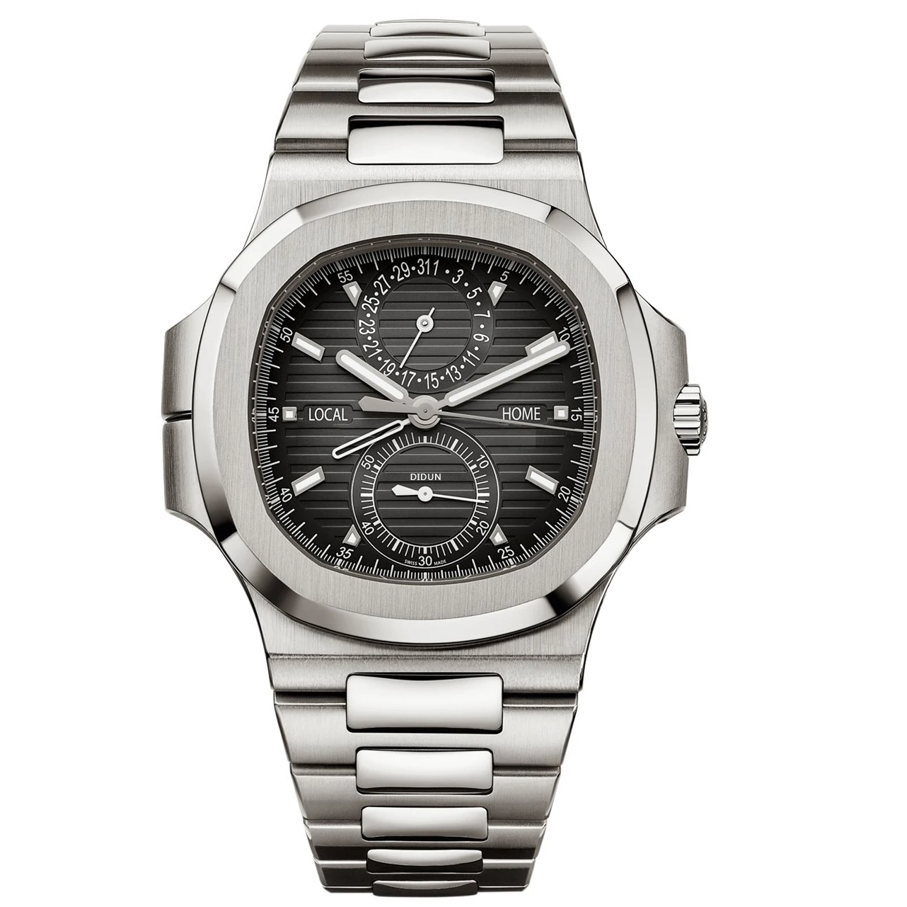 Новые спортивные деловые мужские часы TOP DIDUN из нержавеющей стали роскошные
