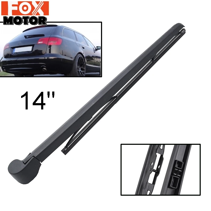 Xukey 14 &quotЗадняя щетка стеклоочистителя и рычаг для Audi A6 RS6 4F C6 2004 2005 2006 2007 2008 2009 2010 2011
