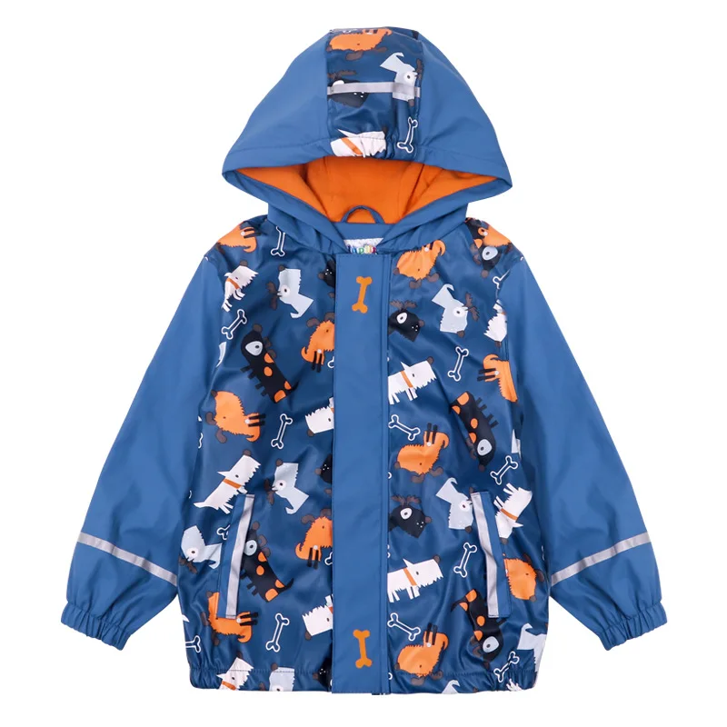 Детский непродуваемый плащ из ПУ кожи с флисовой подкладкой|jacket children|children