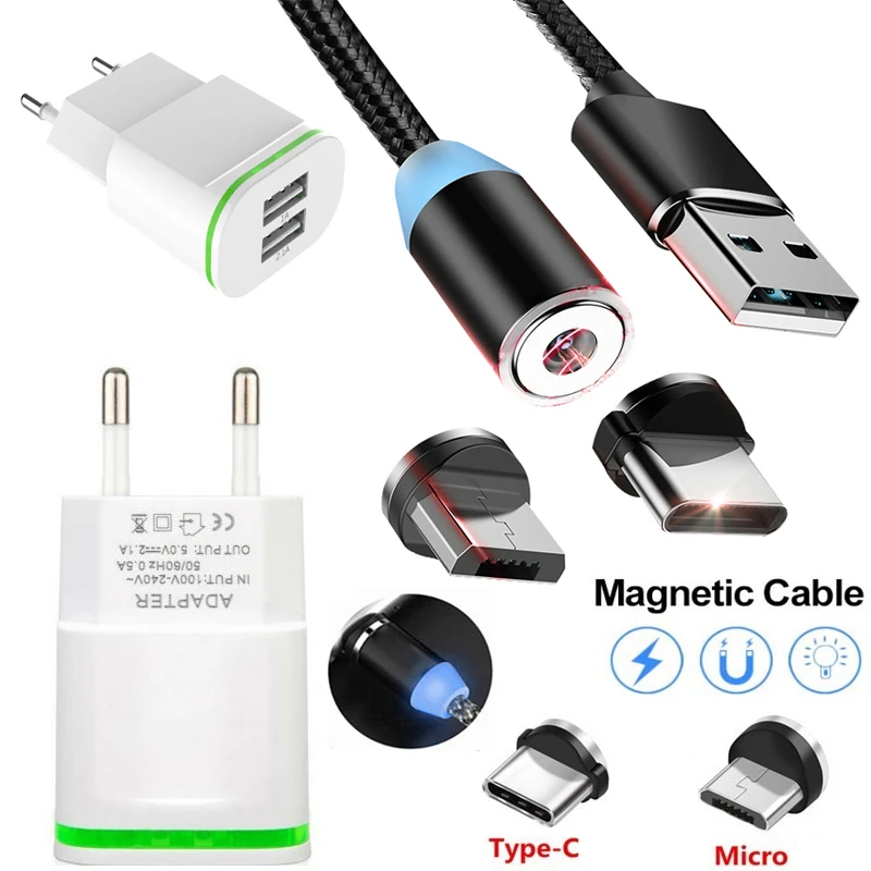 Магнитный Тип C Магнит Micro USB кабель для зарядки для huawei Y3 Y5 Y6 Y7 Y9 Prime P Smart Plus mate 10 20 быстрое зарядное устройство для телефона