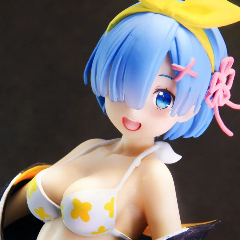 Фигурка коллекционная PVC "Жизнь Рем в купальнике" из аниме Re:Zero, модель игрушки сексуальной девушки, подарок, 23 см.