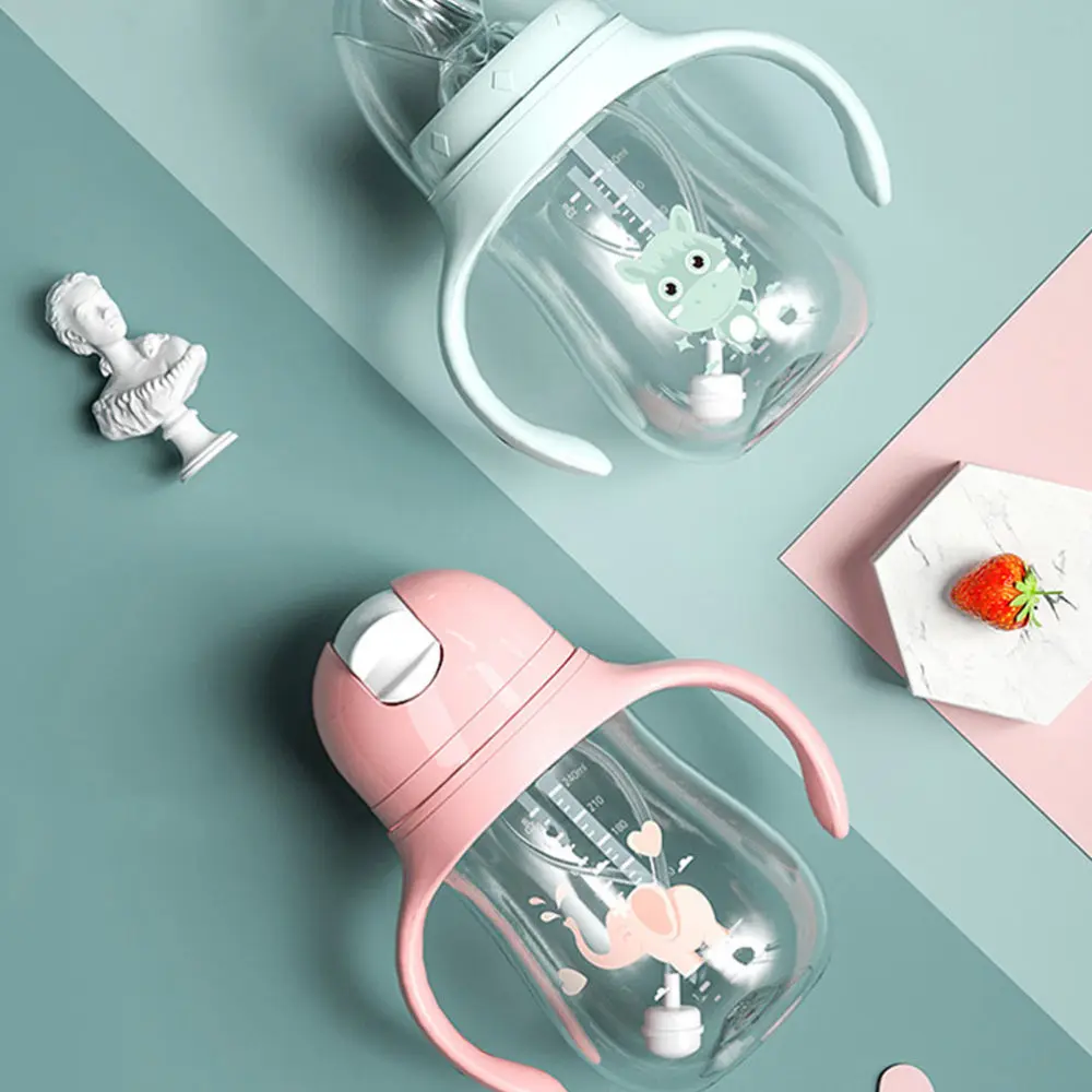 

1pc 240ml Feeding Bottle Wide Aperture Bottle Wide-bore Baby Bottle