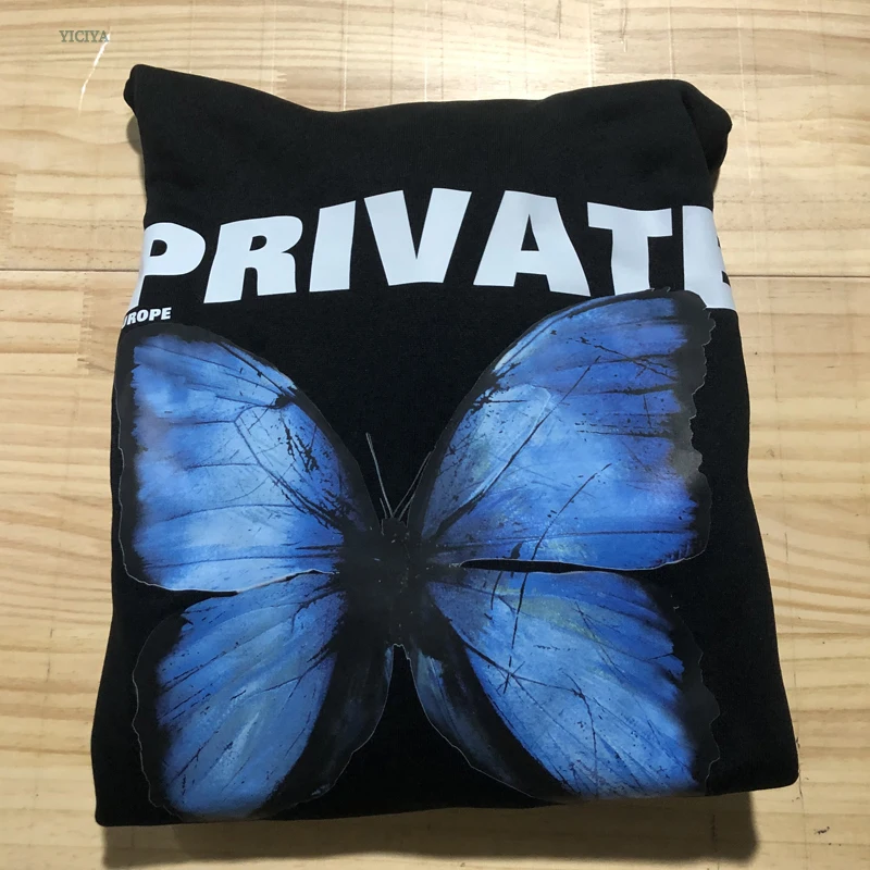 

Black Women Harajuku Sweatshirt Fashion Autumn Women Hoodie Explosion Private Butterfly Sweatshirt Hoodies Printed Long-Sleeved
