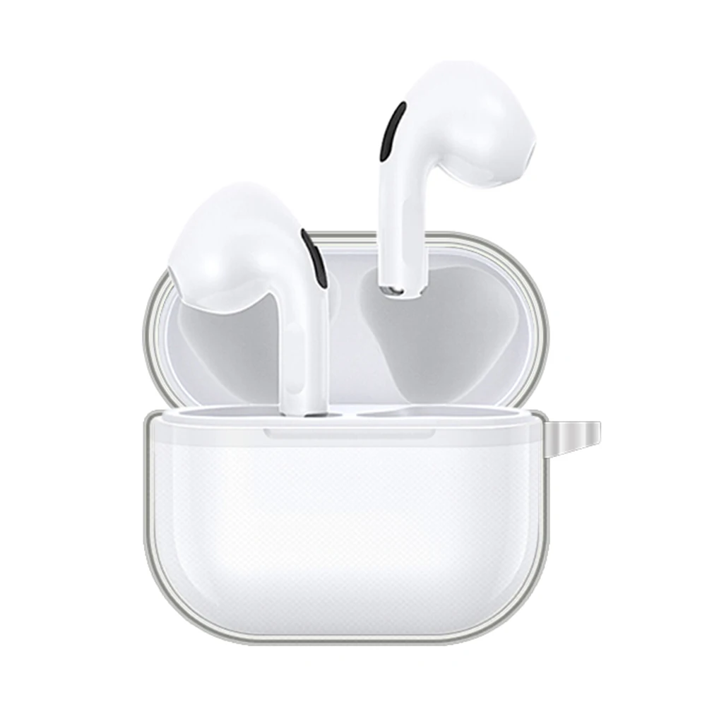 Защитный чехол для наушников с крючком силиконовый прозрачный мягкий подходит