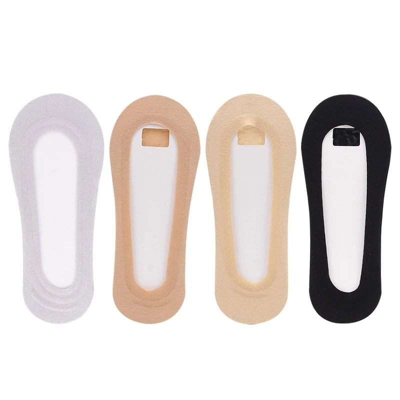 A 4pairs Женские хлопковые носки Harajuku Нескользящие Дышащие Носки Женские однотонные модные носки-лодочки 4 пар/лот# F - Цвет: A 4pairs