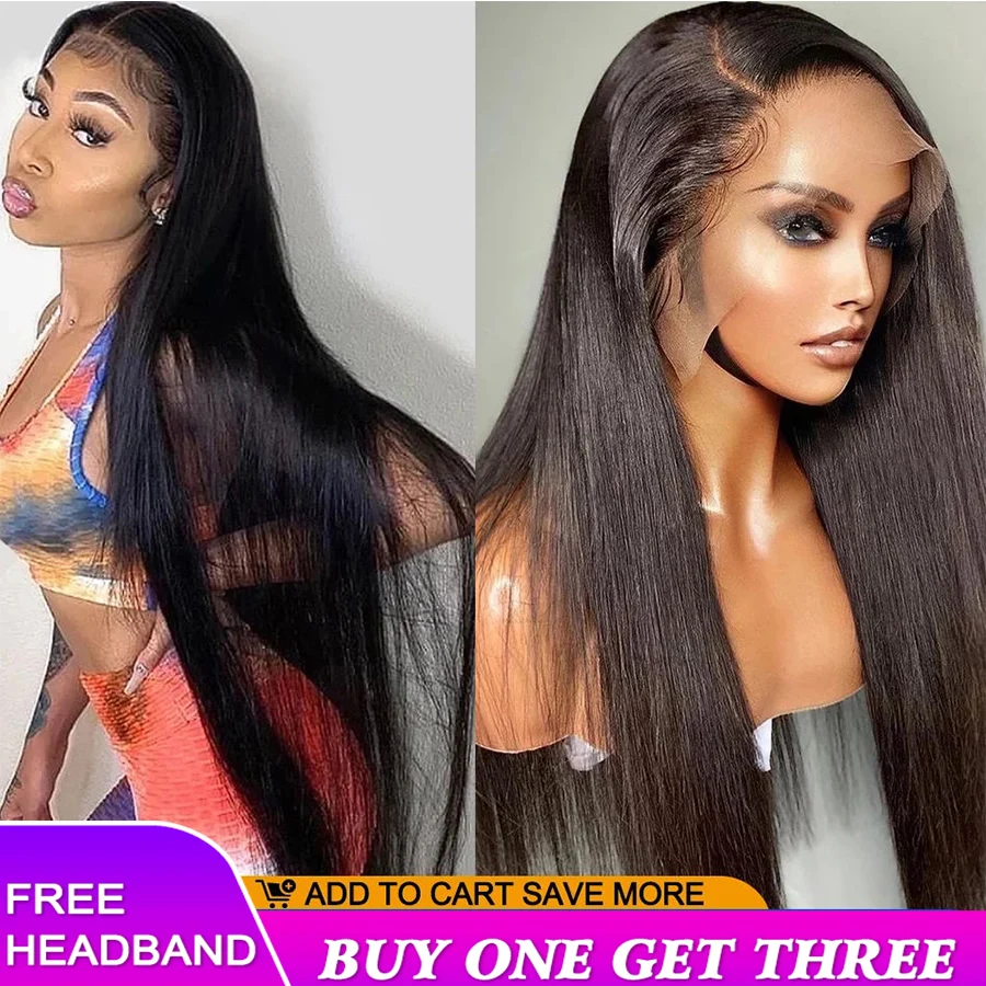 Lace Front Wig Straight Lace Front Human Hair Wigs PrePlucked 4x4 Closure Wig Cheap Brazilian Human Hair Wigs for Black Women