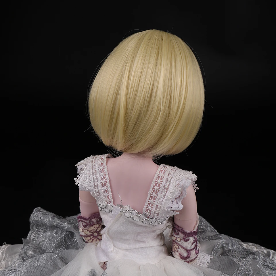 Cataleya BJD парик 1/3 1/4 короткие черные прямые и кудрявые челки волос Высокая температура волокна для куклы