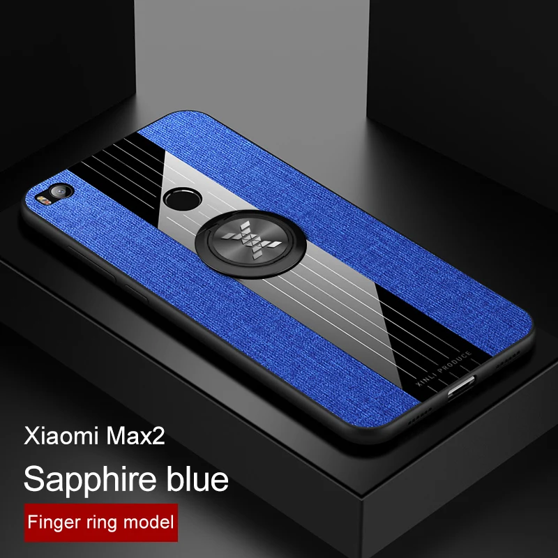 Чехол для xiaomi mi max 3, роскошная жесткая ткань с кольцом, магнитный штатив, тонкая защитная задняя крышка для xiaomi mi max 2 max3 max2 shell