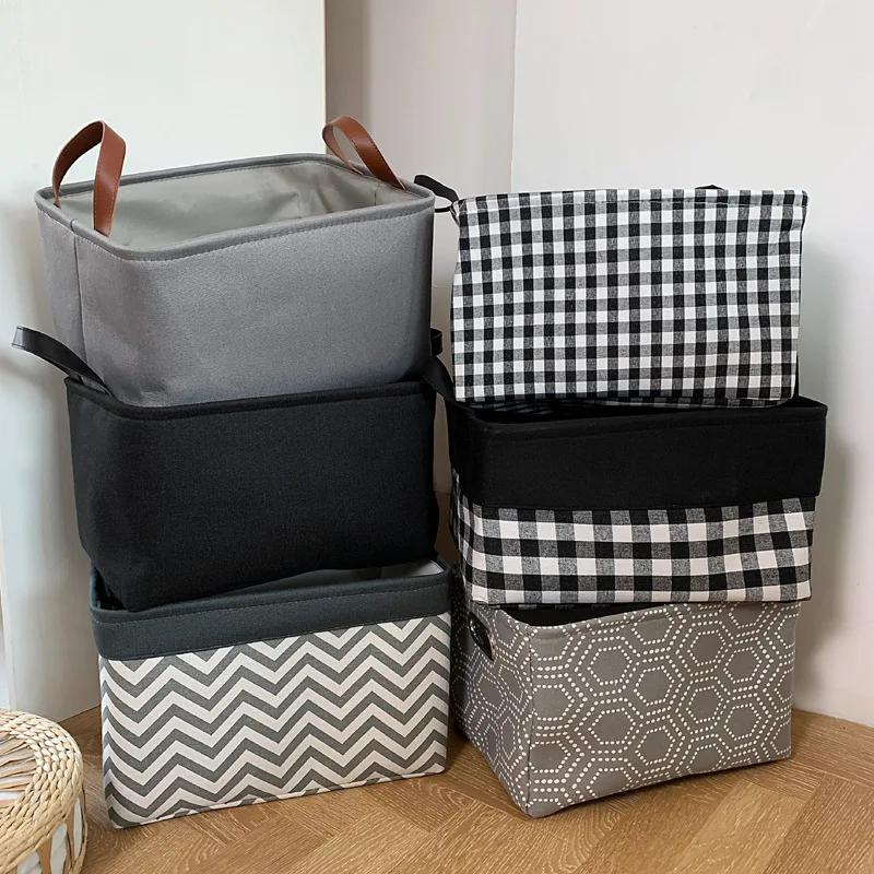 

Большая складная корзина для белья с крышкой, корзина для хранения игрушек, корзина для детской одежды, органайзер с милыми животными