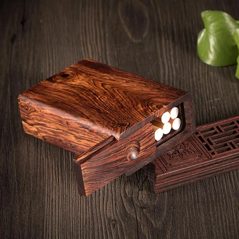 

Портативный творческой личности ретро дым ручной деревянный подарочный портсигар для мужчин и женщин