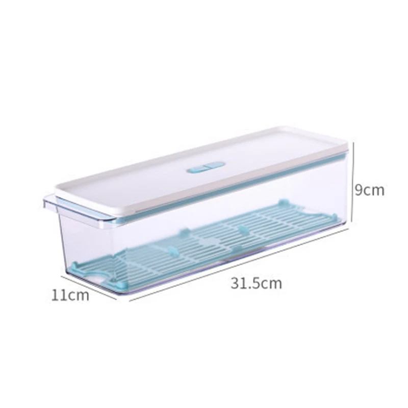 

Stackable Produce Saver, Organizer Bins with Removable Drain Tray for Refrigerators, Cabinets and Pantry
