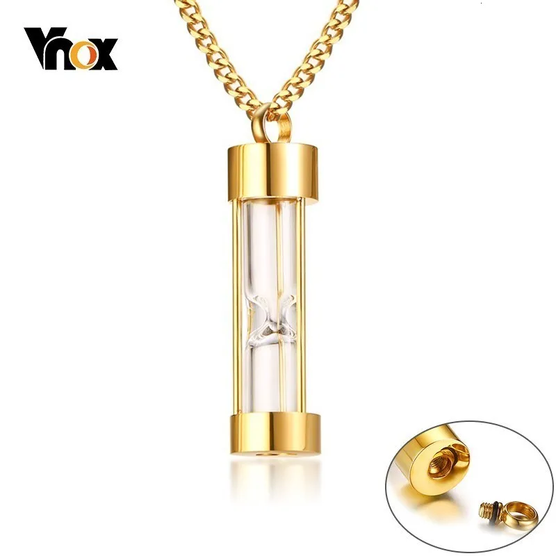 Vnox вместе Любовь Подвеска цилиндрической формы Мемориал урна ожерелья для