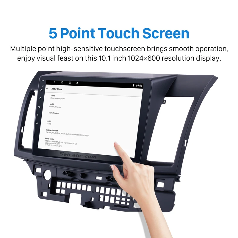 Автомагнитола Seicane 2DIN Android 10 0 HD 1 дюйма для Mitsubishi Lancer ex 2008 2009 2015 GPS мультимедийный