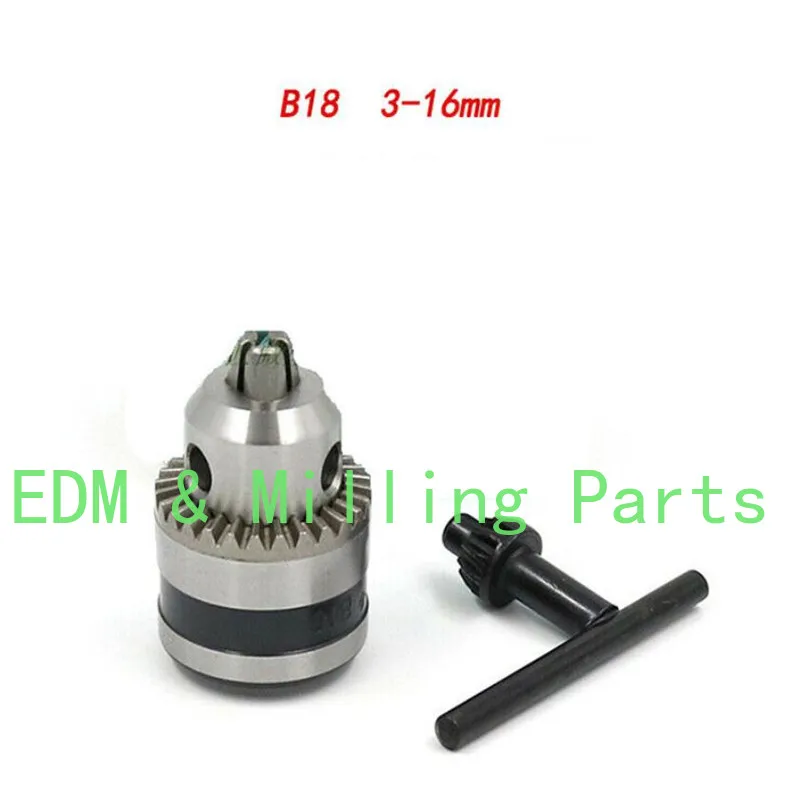 

CNC Drill Chuck B18 3-16mm Spanner Taper Mounted with one Key Bench Drill Milling For Drilling Machine Mill Part