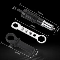 new electric rivet gun 2 4mm 4 8mm rivet nut gun drill adapter cordless rivetingtool insert nut pull rivet tool diy woodworking