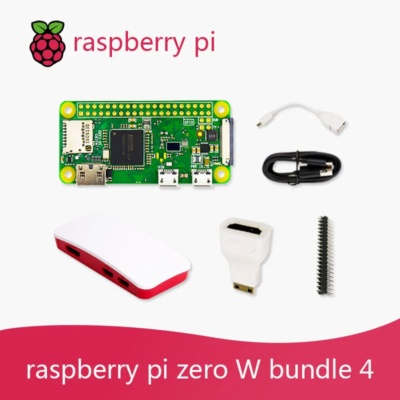 Raspberry Pi Zero W DEV Kit 1 ГГц одноядерный процессор 512 МБ ОЗУ 2 4 Wi Fi Bluetooth комплект включает