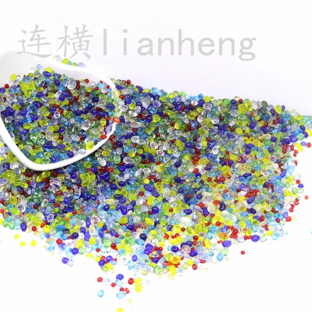 3 5 мм оптовая продажа Цветной глянцевый камень для украшения дома|Камни| |